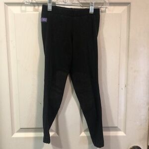 EQ BREECHES Jodhpurs Size Small YOUTH Black* VGC FLEECE Pull On 4 Way Stretch